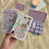 Custodia per lenti a contatto colorata di fidanzata